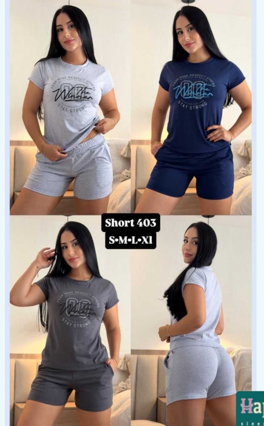 Pijama Multi usos en short referencia H403 — Sueños de Luna