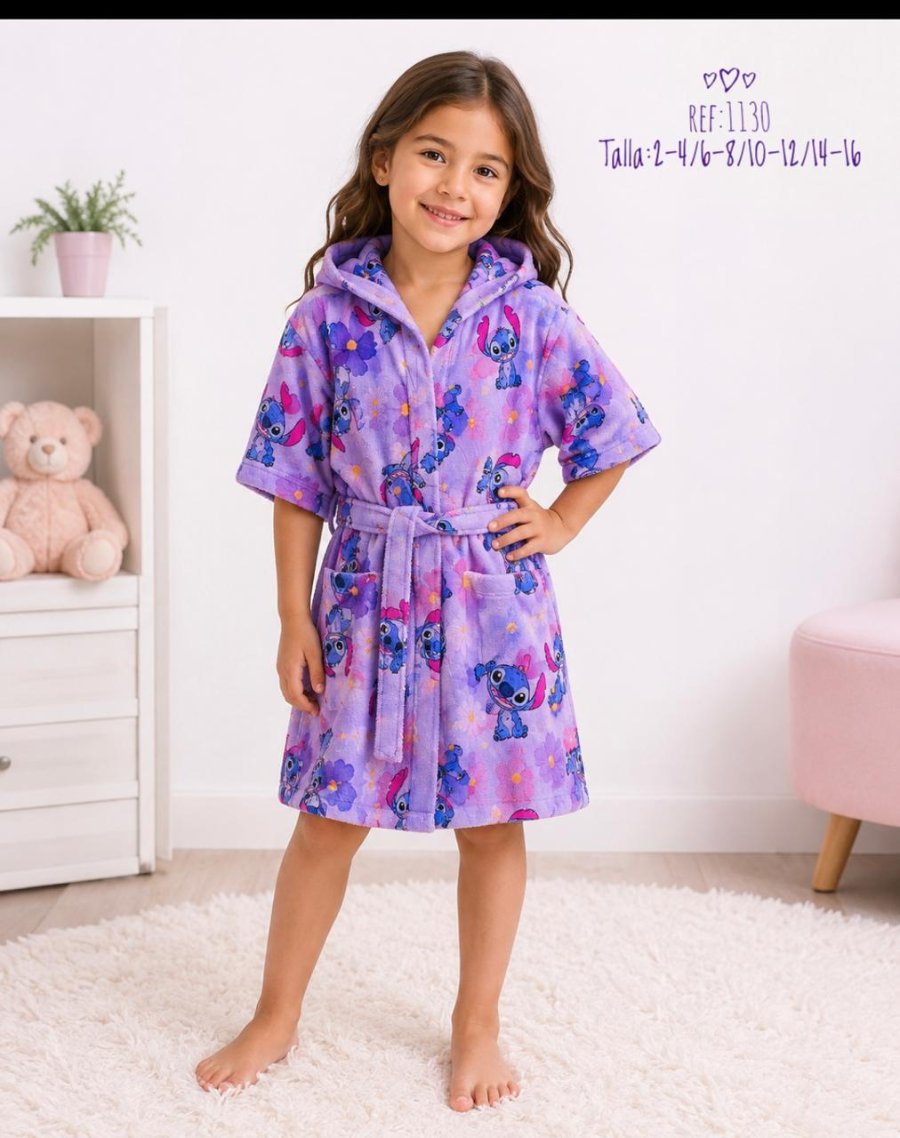 Pijama Salida Baño estampada — Sueños de Luna