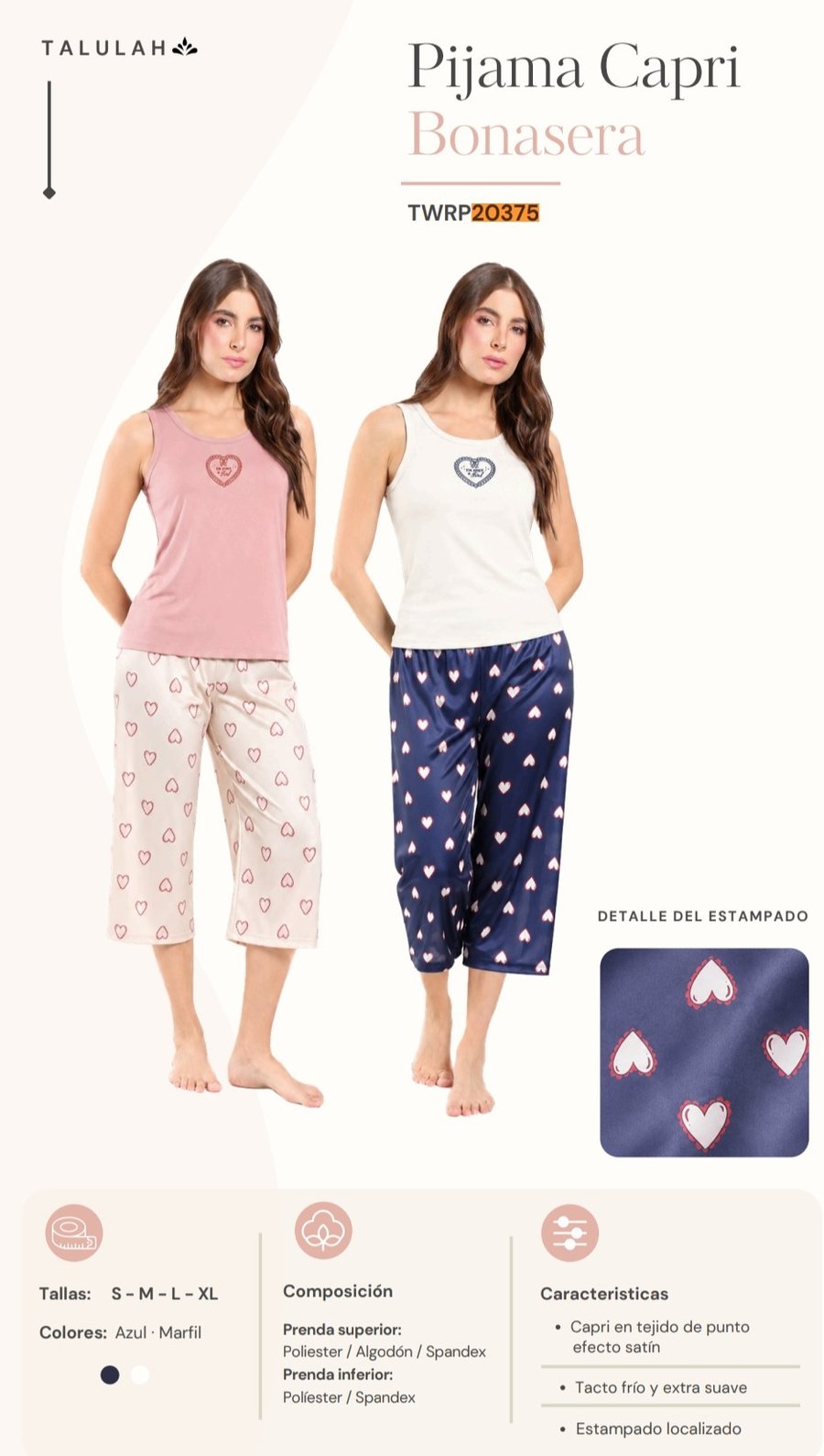 Pijamas Pijama Capri — Sueños de Luna
